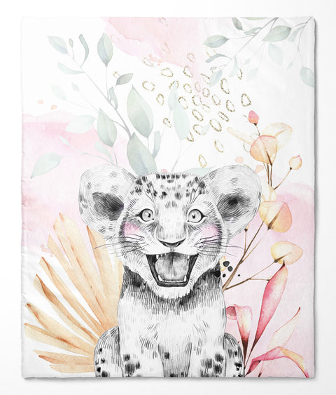Panneau de tissu coton 75/100cm - Savane douce