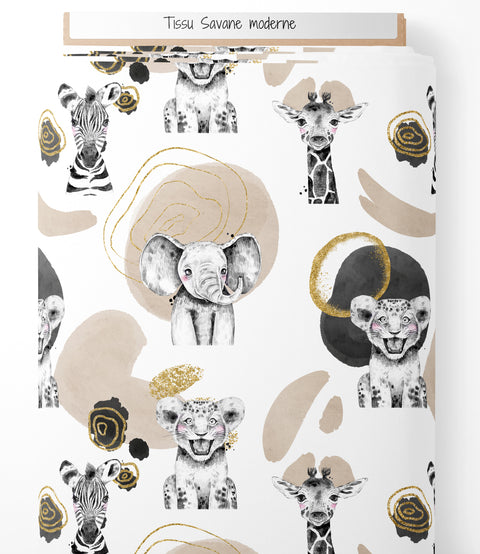 Tissu coton - Savane moderne