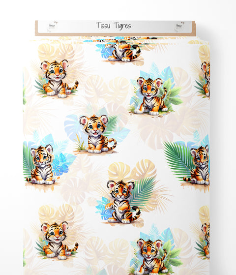 Tissu coton - Tigres