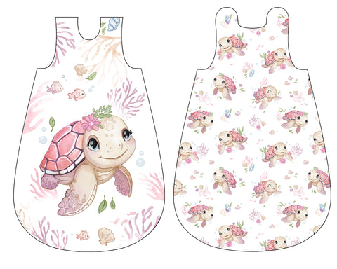 Panneaux gigoteuse - Tortue rose