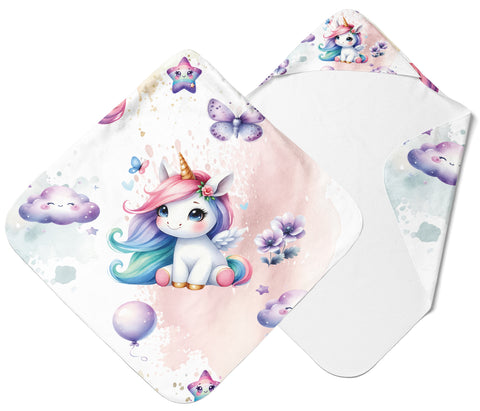 Panneau cape de bain - Licorne