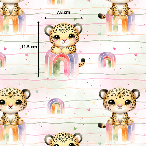 Tissu coton - Jaguar mignon
