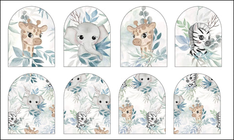 Frottee-Waschlappen (4er-Pack) – Süßes Safariblau