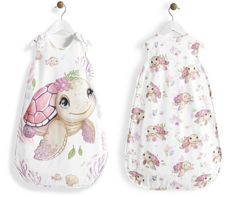 Panneaux gigoteuse - Tortue rose