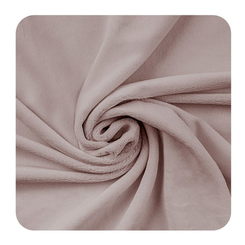 Minky lisse - Rose sépia 380g