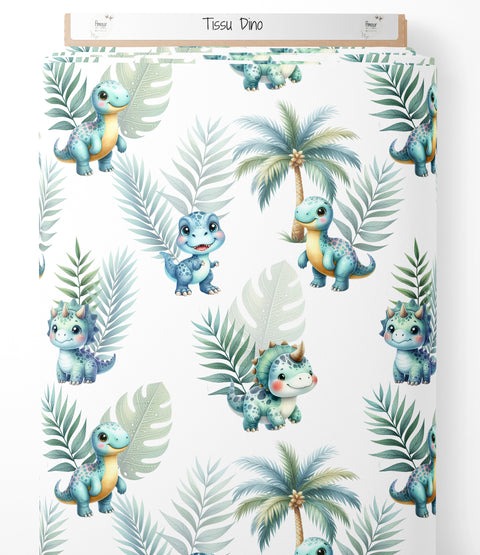 Tissu coton - Dino