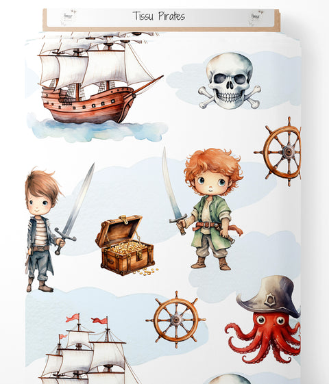 Tissu coton - Pirates