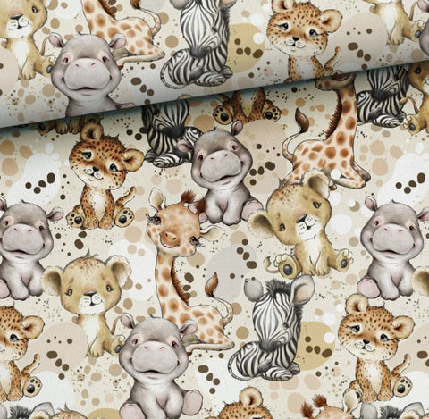 Tissu coton premium - Savane beige