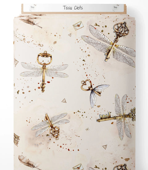Tissu coton - Clefs
