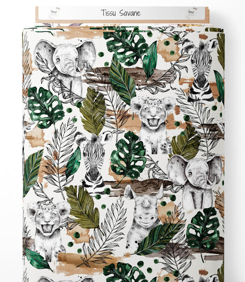 Tissu coton premium - Savane