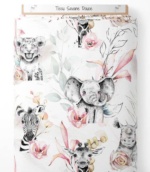 Tissu coton - Savane douce