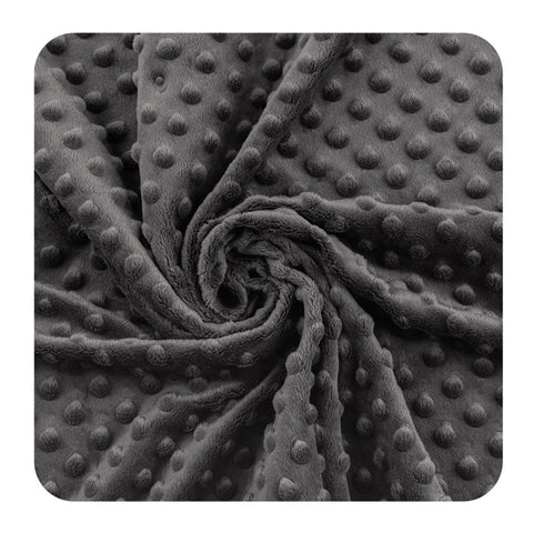 Minky premium - Gris foncé 380g