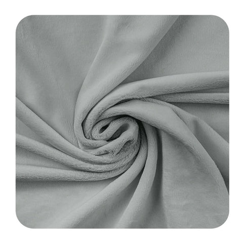 Minky lisse - Gris clair 380g