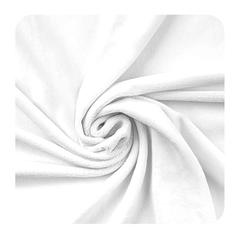Minky lisse - Blanc 380g