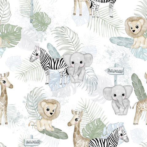 Tissu coton premium - Safari