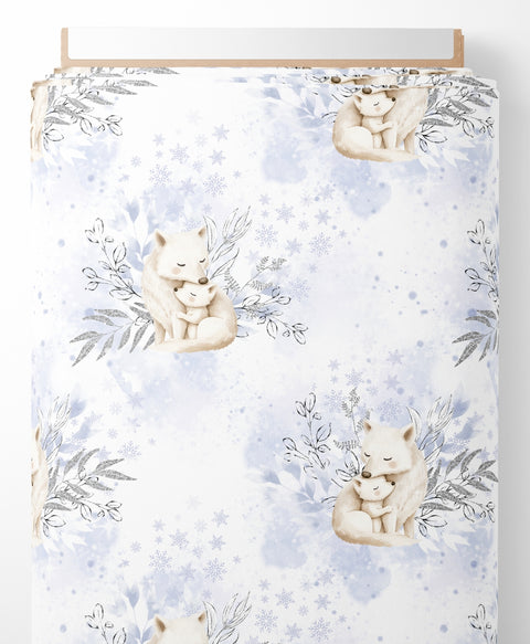 Tissu coton - Renard polaire