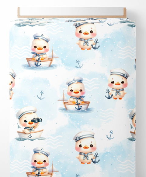 Tissu coton -Petit marin
