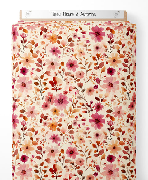 Tissu coton - Fleurs d'Automne