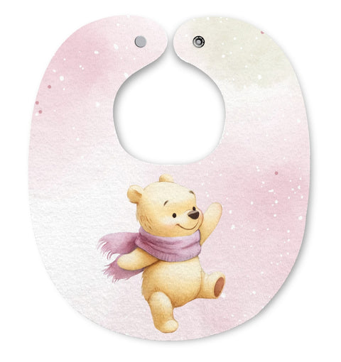 Panneau bavoir - Ours rose