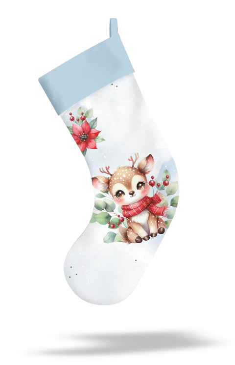 Panneaux chaussettes de Noël - Forêt Noël bleu