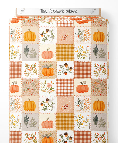 Tissu coton - Patchwork automne