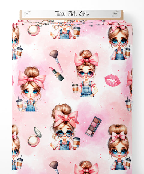 Tissu coton - Pink Girls