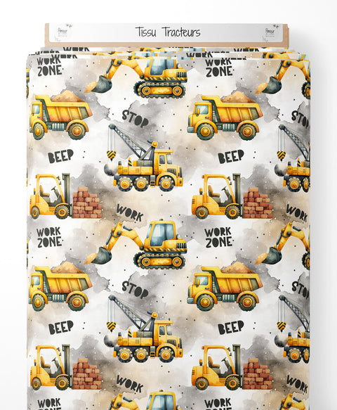 Tissu coton - Tracteurs