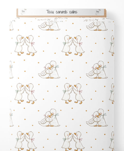 Tissu coton - Canards calins