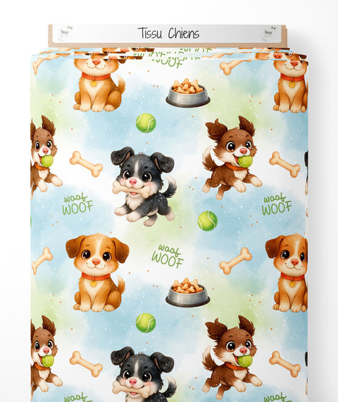 Tissu coton - Chiens