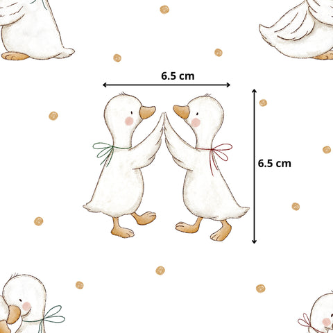 Tissu coton - Canards calins