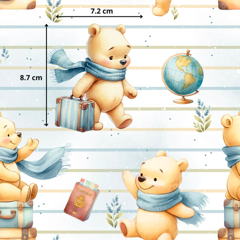 Tissu coton - Ours
