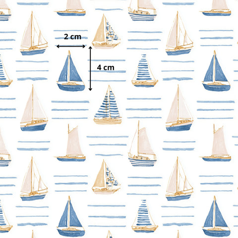 Tissu coton - Voiliers
