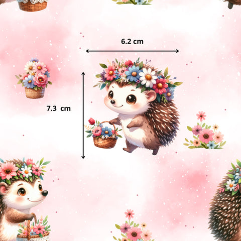 Tissu coton - Herissons