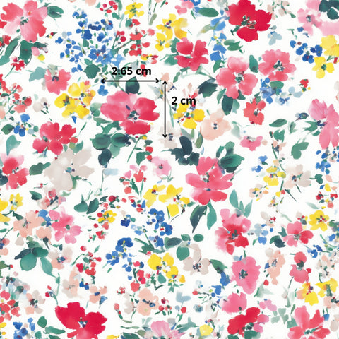 Tissu coton - Jardin eclatant