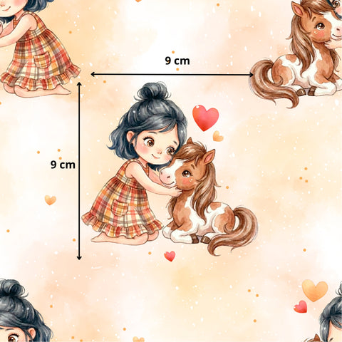 Tissu coton - Girls love