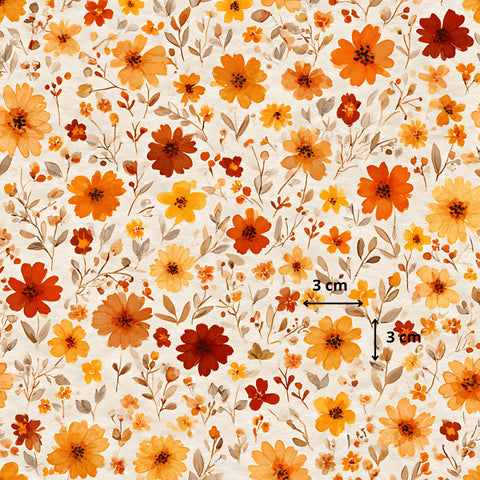 Tissu coton - Champs d'Automne