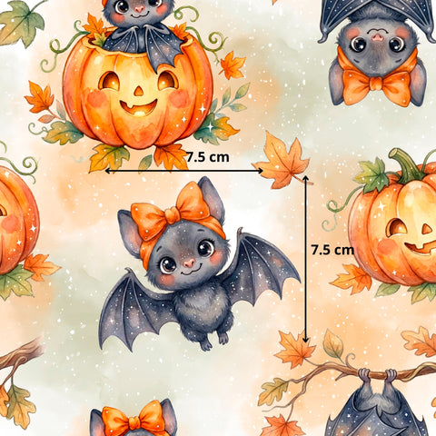 Tissu coton - chauve souris filles