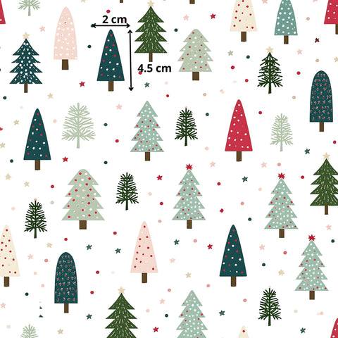Tissu coton - Sapin
