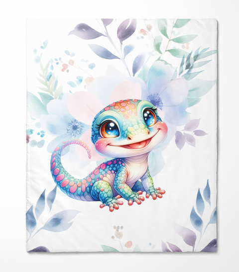 Panneau de tissu coton 75/95cm - Gecko