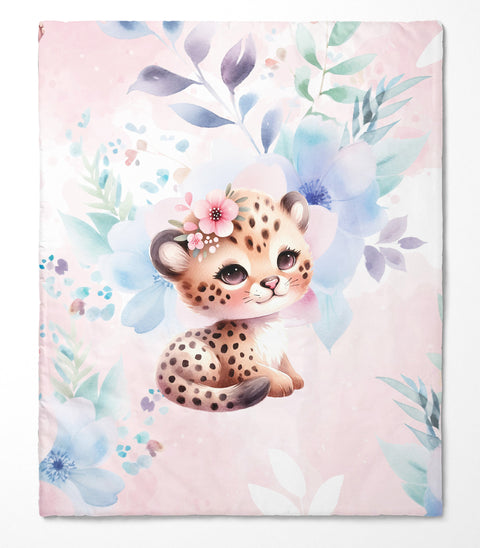 Panel de tela de algodón 75/95cm - Rosa selva