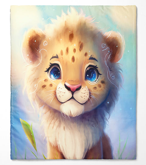 Panneau de tissu coton 75/95cm - Lion