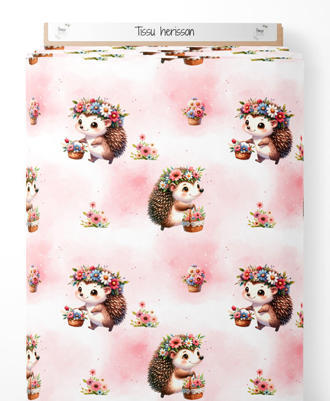 Tissu coton - Herissons