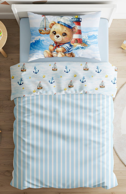 Panneau de tissu coton - Doublure Housse de couette marin