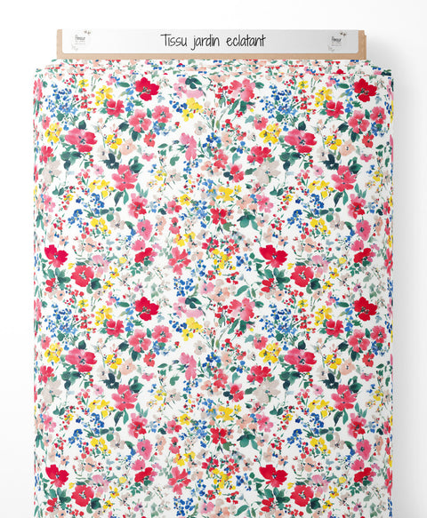 Tissu coton - Jardin eclatant