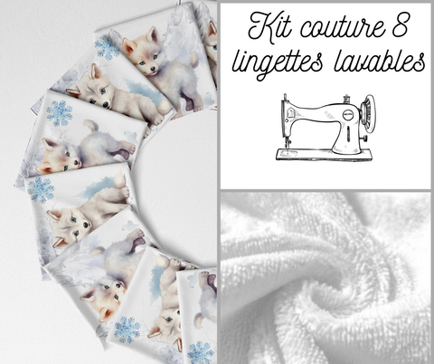Kit couture lingettes lavables et la panière Coccinelle - Kits créatifs/Kits  couture - Au fil du coupon