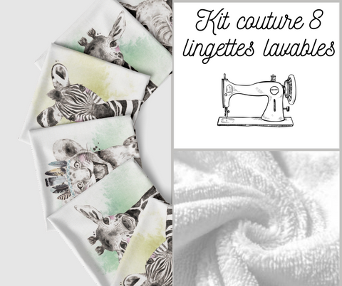 Lingettes lavables - Caza couture