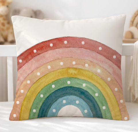 Panneau de tissu coton - Taie d'oreiller Arc-en-ciel 65/65cm