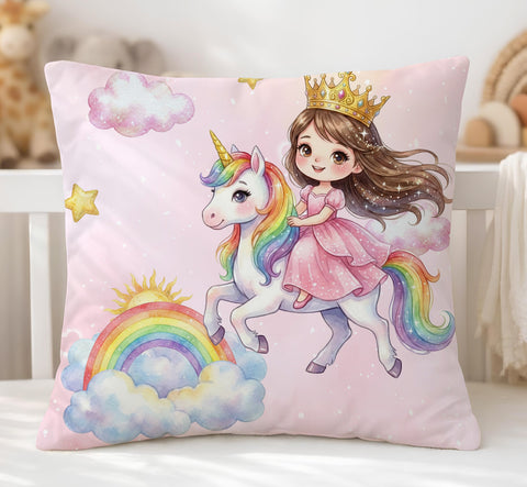 Panneau de tissu coton - Taie d'oreiller Licorne 65/65cm