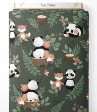 Lade das Bild in den Galerie-Viewer, Tissu coton premium - Pandas
