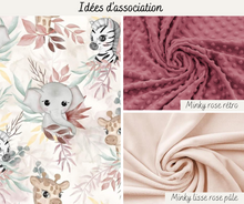 Subir imagen a la galería, Tela de algodón premium - Cute Safari Pink
